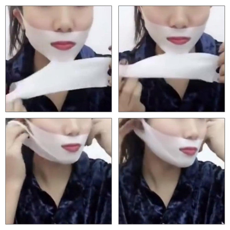 4D Ear-hanging Double V Face Lifting Firming Hydrogel Mask