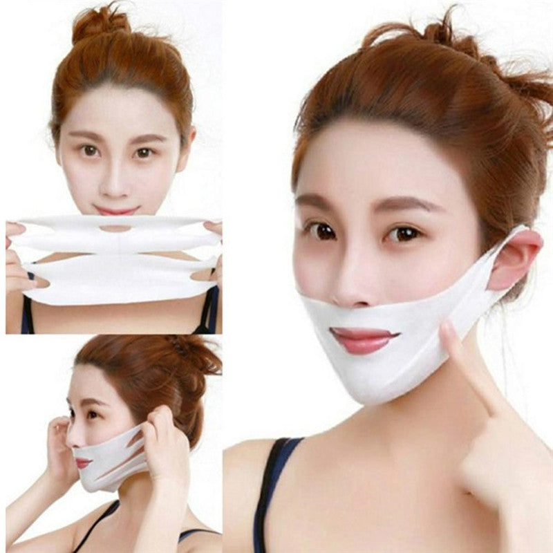 4D Ear-hanging Double V Face Lifting Firming Hydrogel Mask