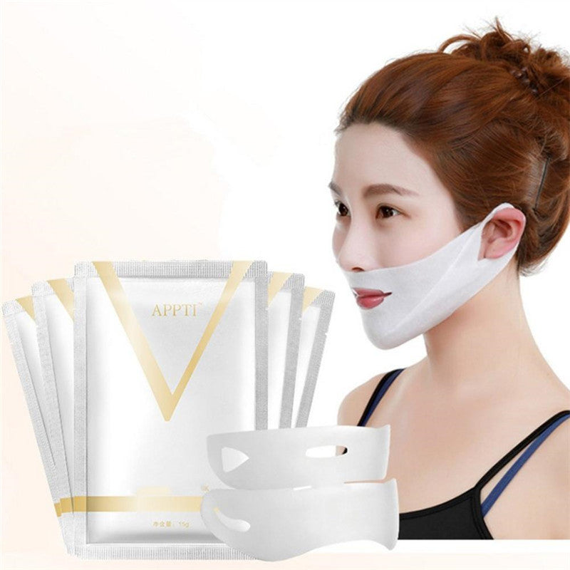 4D Ear-hanging Double V Face Lifting Firming Hydrogel Mask